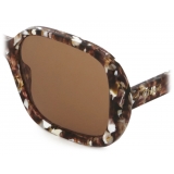Chloé - Gayia Sunglasses in Acetate - Mottled Beige Brown - Chloé Eyewear