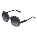 Chloé - Olivia Sunglasses in Acetate - Dark Grey Transparent - Chloé Eyewear