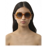 Chloé - Olivia Sunglasses in Acetate - Orange Transparent Gradient Grey Green - Chloé Eyewear