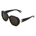 Chloé - Marcie Sunglasses in Acetate - Black Brown - Chloé Eyewear