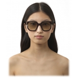 Chloé - West Sunglasses in Acetate - Dark Havana Gradient Brown - Chloé Eyewear
