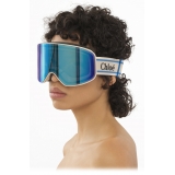 Chloé - Cassidy Ski Goggles - Ivory Blue - Chloé Eyewear