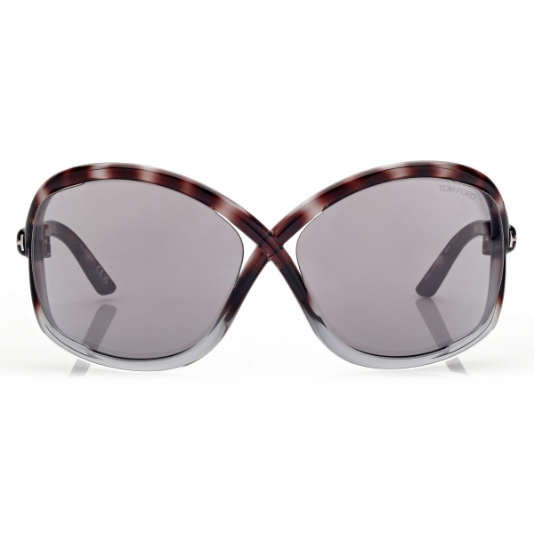 Tom Ford - Bettina Sunglasses - Occhiali da Sole a Farfalla - Havana Sfumato - Occhiali da Sole - Tom Ford Eyewear