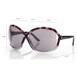 Tom Ford - Bettina Sunglasses - Occhiali da Sole a Farfalla - Havana Sfumato - Occhiali da Sole - Tom Ford Eyewear