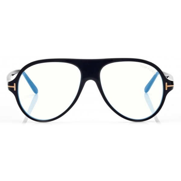 Tom Ford - Blue Block Pilot Opticals - Pilot Optical Glasses - Black - FT5012-B - Optical Glasses - Tom Ford Eyewear