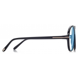 Tom Ford - Blue Block Pilot Opticals - Occhiali da Vista Pilota - Nero - FT5012-B - Occhiali da Vista - Tom Ford Eyewear