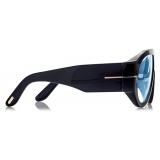 Tom Ford - Blue Block Pilot Opticals - Pilot Optical Glasses - Black - FT5958-B - Optical Glasses - Tom Ford Eyewear
