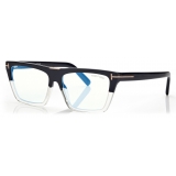 Tom Ford - Blue Block Square Opticals - Square Optical Glasses - Black Brown - FT5912-B - Optical Glasses - Tom Ford