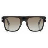 Tom Ford - Edwin Sunglasses - Occhiali da Sole Quadrati - Mastice Specchio Marrone - Occhiali da Sole - Tom Ford