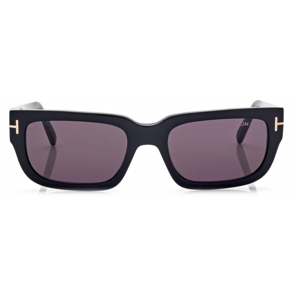 Tom Ford - Ezra Sunglasses - Occhiali da Sole Rettangolare - Nero - Occhiali da Sole - Tom Ford Eyewear