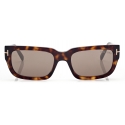 Tom Ford - Ezra Sunglasses - Rectangular Sunglasses - Dark Havana - Sunglasses - Tom Ford Eyewear