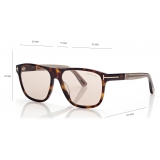 Tom Ford - Frances Sunglasses - Square Sunglasses - Dark Havana - Sunglasses - Tom Ford Eyewear