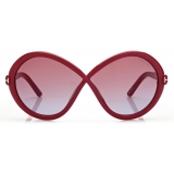 Tom Ford - Jada Sunglasses - Occhiali da Sole a Farfalla - Rosso - Occhiali da Sole - Tom Ford Eyewear