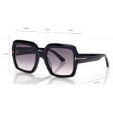 Tom Ford - Kaya Sunglasses - Square Sunglasses - Black - Sunglasses - Tom Ford Eyewear