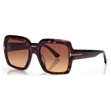 Tom Ford - Kaya Sunglasses - Square Sunglasses - Dark Havana - Sunglasses - Tom Ford Eyewear