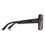 Tom Ford - Kaya Sunglasses - Square Sunglasses - Dark Havana - Sunglasses - Tom Ford Eyewear