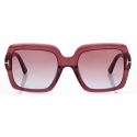 Tom Ford - Kaya Sunglasses - Square Sunglasses - Shiny Red Violet - Sunglasses - Tom Ford Eyewear