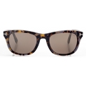 Tom Ford - Kendel Sunglasses - Oval Sunglasses - Havana Rovex Mirror - Sunglasses - Tom Ford Eyewear