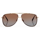 Tom Ford - Leon Sunglasses - Pilot Sunglasses - Gold - Sunglasses - Tom Ford Eyewear