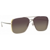 Linda Farrow - Asher Aviator Sunglasses in White Gold - LFL1122C2SUN - Linda Farrow Eyewear