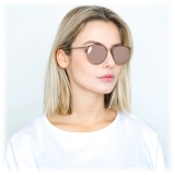 Linda Farrow - Occhiali da Sole Calthorpe Oval in Oro Rosa - LFL251C36SUN - Linda Farrow Eyewear