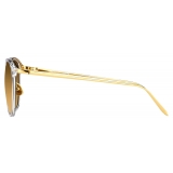 Linda Farrow - Occhiali da Sole Calthorpe Oval in Oro - LFL251C26SUN - Linda Farrow Eyewear