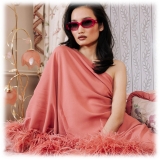 Linda Farrow - Cara Oval Sunglasses in Fuchsia - LFL1252C7SUN - Linda Farrow Eyewear