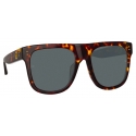 Linda Farrow - Carolina Flat Top Sunglasses in Tortoiseshell - LFL1250C2SUN - Linda Farrow Eyewear