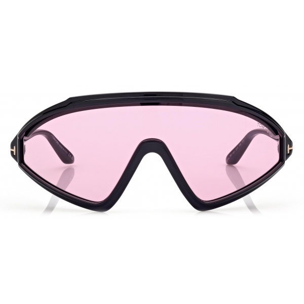 Tom Ford - Lorna Sunglasses - Occhiali da Sole a Maschera - Nero Viola - Occhiali da Sole - Tom Ford Eyewear
