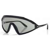 Tom Ford - Lorna Sunglasses - Mask Sunglasses - Black Blue - Sunglasses - Tom Ford Eyewear