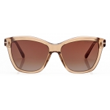 Tom Ford - Lucia Sunglasses - Occhiali da Sole Cat Eye - Champagne - Occhiali da Sole - Tom Ford Eyewear
