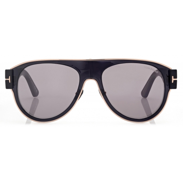 Tom Ford - Lyle-02 Sunglasses - Occhiali da Sole Pilota - Nero Fumo - Occhiali da Sole - Tom Ford Eyewear