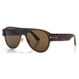 Tom Ford - Lyle-02 Sunglasses - Pilot Sunglasses - Mastic Rovex - Sunglasses - Tom Ford Eyewear