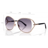 Tom Ford - Marta Sunglasses - Butterfly Sunglasses - Gold - Sunglasses - Tom Ford Eyewear