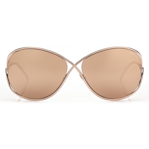 Tom Ford - Nicoletta Sunglasses - Butterfly Sunglasses - Rose Gold Brown - Sunglasses - Tom Ford Eyewear