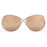 Tom Ford - Nicoletta Sunglasses - Butterfly Sunglasses - Rose Gold Brown - Sunglasses - Tom Ford Eyewear
