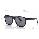 Tom Ford - Polarized Frances Sunglasses - Square Sunglasses - Black - Sunglasses - Tom Ford Eyewear