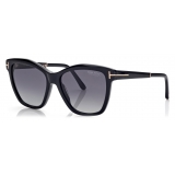Tom Ford - Polarized Lucia Sunglasses - Cat Eye Sunglasses - Black - Sunglasses - Tom Ford Eyewear