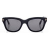 Tom Ford - Polarized Snowdon Sunglasses - Occhiali da Sole Ovali - Nero - Occhiali da Sole - Tom Ford Eyewear
