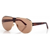 Tom Ford - Vincenzo Sunglasses - Pilot Sunglasses - Brown - Sunglasses - Tom Ford Eyewear