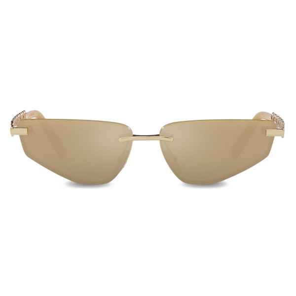 Dolce & Gabbana - DG Essentials Sunglasses - Gold - Dolce & Gabbana Eyewear