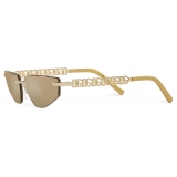 Dolce & Gabbana - DG Essentials Sunglasses - Gold - Dolce & Gabbana Eyewear