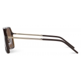 Dolce & Gabbana - DG Intermix Sunglasses - Brown - Dolce & Gabbana Eyewear