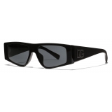 Dolce & Gabbana - Occhiale da Sole DG Logo - Nero Grigio Scuro - Dolce & Gabbana Eyewear