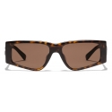 Dolce & Gabbana - Occhiale da Sole DG Logo - Havana Marrone Scuro - Dolce & Gabbana Eyewear