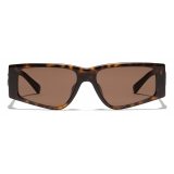 Dolce & Gabbana - Occhiale da Sole DG Logo - Havana Marrone Scuro - Dolce & Gabbana Eyewear