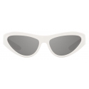 Dolce & Gabbana - Occhiale da Sole DG Toy - Bianco Grigio Chiaro - Dolce & Gabbana Eyewear