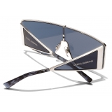 Dolce & Gabbana - DNA Sunglasses - Silver Dark Blue - Dolce & Gabbana Eyewear