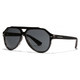 Dolce & Gabbana - Lusso Sartoriale Sunglasses - Black Grey - Dolce & Gabbana Eyewear