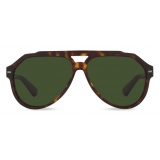 Dolce & Gabbana - Occhiale da Sole Lusso Sartoriale - Havana Verde Scuro - Dolce & Gabbana Eyewear